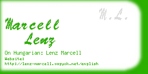 marcell lenz business card